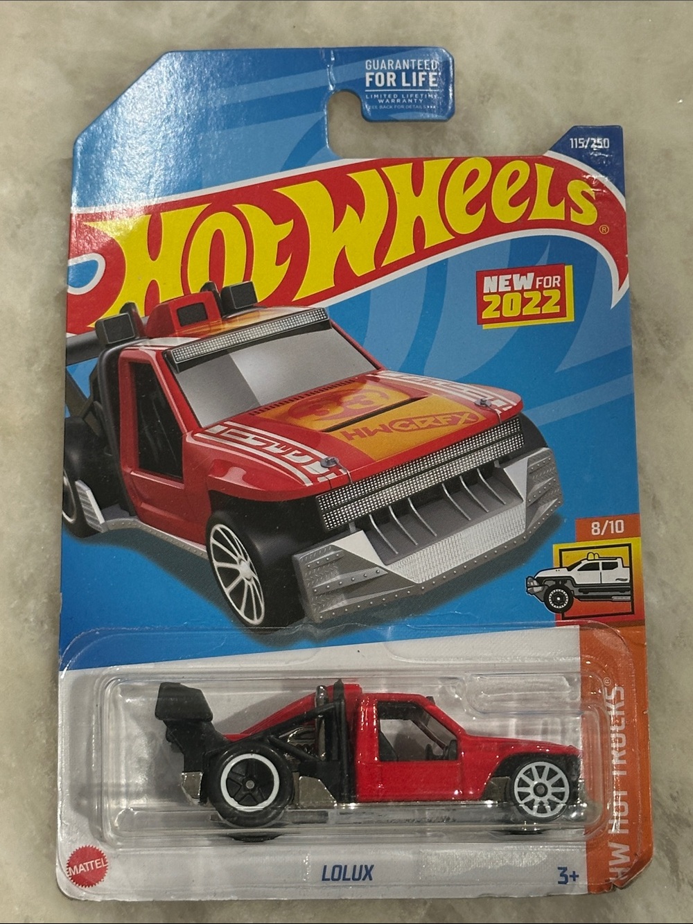 Hot Wheels LoLux Red Kids Toy Truck - Die-Cast Play Vehicle